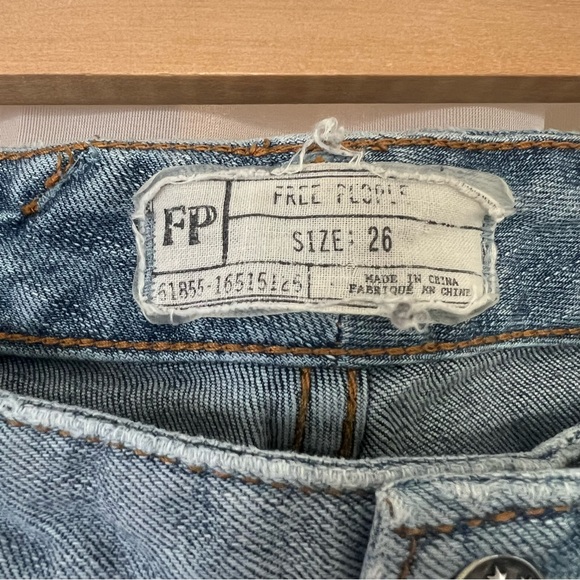 Free People Jax Patched Skinny Jeans Size 26 - Picture 11 of 12